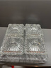 貝魯斯水晶玻璃水果盤干果盤盒帶蓋分格 歐式客廳家用糖果盤盒創(chuàng)意時尚點心盤零食盤堅果盤 透明色 曬單實拍圖