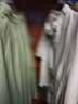 妖妮旗袍汉服女成人年轻日常2024新中式国风棉麻雪纺绣花裙两件套6255 白上衣绿裙套装 L(建议体重95-105斤） 实拍图
