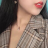 奢萊斯勒奢侈飾品【七夕情人節(jié)禮物】 項鏈女水滴吊墜彩金送女友送老婆 水滴鉆石吊墜 順豐 品牌禮盒 曬單實拍圖