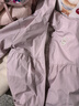 戴維貝拉（DAVE＆BELLA）女童外套連帽兒童上衣開(kāi)衫寶寶衣服洋氣幼兒外衣休閑秋裝新款童裝 灰紫色【現貨】 100 cm（建議身高90-100cm） 曬單實(shí)拍圖