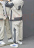 G.DUCKKIDS童裝男童套裝春秋季兒童秋裝套裝中大童小男孩衣服學(xué)生運(yùn)動(dòng)兩件套 字母款杏色qmmsmgi 130 建議8-9歲【115-125cm】 曬單實(shí)拍圖