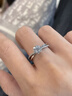AVHE鉑金培育鉆石戒指幸運花束鉆戒結(jié)婚七夕禮物首飾送女友 鉑金鉆戒-50分D色VVS培育鉆石 曬單實拍圖