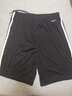 adidas男大童速干舒適三條紋足球運(yùn)動(dòng)短褲兒童夏季阿迪達(dá)斯官方   黑色/白   164 曬單實(shí)拍圖
