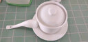 贝瑟斯 陶瓷碗炖盅 汤碗隔水炖盅内胆蒸蛋粥燕窝盅罐餐具带盖勺碟420ml 晒单实拍图