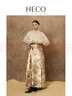 HECO【淡竹】新中式國(guó)風(fēng)春秋新款重工提花斜襟綁帶襯衫女新款漢服外套 黑色 M 曬單實(shí)拍圖