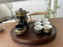 祥業(yè)新款玻璃自動(dòng)茶具套裝輕奢高檔懶人泡茶神器功夫磁吸泡茶壺杯 云月茶具套 4件 曬單實(shí)拍圖