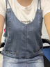 AEMAPE新款連衣裙女2025夏季時(shí)尚女裝休閑牛仔背心裙中長(zhǎng)款顯瘦裙子女 牛仔藍(lán) M 建議85-105斤 曬單實(shí)拍圖