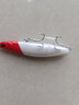藍旗魚(yú)新品詭道魚(yú)鱗沉水鉛筆超遠投顫泳翹嘴鱸魚(yú)路亞餌假餌 珠光白紅頭 66mm/8.8g 一支裝 曬單實(shí)拍圖