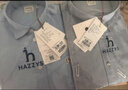 哈吉斯（HAZZYS）女裝 春秋款女【PHIZ系列】牛津紡襯衫女ASCSK1BCX01 藍(lán)色BL L (165/88A 40) 曬單實(shí)拍圖