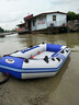 荷魯斯加厚橡皮艇充氣船皮劃艇釣魚(yú)船沖鋒舟硬底折疊專(zhuān)業(yè)路亞氣墊船 2.6米拉絲底加厚船/萬(wàn)向劃槳/移動(dòng)坐板 曬單實(shí)拍圖