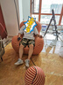 子木雅居媽媽的懷抱懶人沙發(fā)布藝休閑客廳單人沙發(fā)意式極簡網(wǎng)紅 冰絲黃藍條118厘米大號 曬單實拍圖