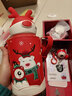 杯具熊（BEDDYBEAR） 保溫杯圣誕禮物兒童吸管杯幼兒園寶寶小學(xué)生316不銹鋼水杯 圣誕鹿角600ml 曬單實(shí)拍圖