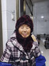 幕加格皮草帽子女冬季獺兔毛老太太中老年人帽奶奶加厚保暖媽媽圍巾毛線(xiàn)帽2544 香芋紫 (帽子+圍巾) 曬單實(shí)拍圖
