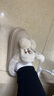 秋致夏踩屎感棉拖鞋女厚底家用卡通兔子可愛(ài)學(xué)生毛絨拖鞋冬季保暖月子鞋 卡其 36-37 (225mm) 適合35-36碼 曬單實(shí)拍圖