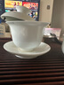 容山堂白瓷蓋碗茶杯單個(gè)高檔耐熱陶瓷三才功夫茶泡茶蓋碗茶碗帶蓋 玉泥白瓷三才蓋碗-如心 曬單實(shí)拍圖