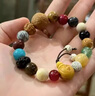 QMXD18籽手串情侶手持十八籽串菩提手串十八子文玩佛珠情人節(jié)七夕女友 曬單實(shí)拍圖