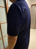 金利來(lái)【6A桑蠶絲/涼感/速干】春夏新款短袖polo衫男吸濕翻領(lǐng)藏藍T恤 ETSG09935003-莫代爾速干-藏藍-95 M 170/88A 推薦120-130斤 曬單實(shí)拍圖