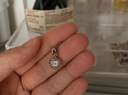 鑫萬(wàn)福七夕禮物 新品手捧花18K金鉆石吊墜真鉆群鑲項(xiàng)鏈鎖骨鏈送女友生日 【現(xiàn)貨新品】共62分IJ色(26+36) 曬單實(shí)拍圖