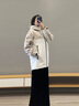 波司登（BOSIDENG）【反季】谷愛(ài)凌同款沖鋒衣鵝絨羽絨服男女同款90絨三合一登山外套 優(yōu)雅米 海貝米716C M 165/88A 曬單實(shí)拍圖