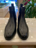 玩累了的孩子·英倫格調·固特異手工復古男英倫紳士鞋馬靴 萬(wàn)哈梅小牛皮黑色 -自產(chǎn)豆豆底 40 曬單實(shí)拍圖