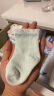 全棉时代婴儿袜子男女童中筒四季棉袜舒适透气 蔚蓝+白+天蓝（3双装)7.5cm 实拍图