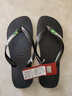 havaianas哈唯納【gigi同款】Brasil Logo巴西元素夾腳人字拖夏情侶拖鞋 1069-墨黑色 41-42 巴西碼 曬單實拍圖