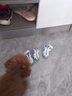 TRUELOVE狗狗鞋子泰迪防水比熊寵物小型犬夏季腳套不掉腳防臟外出遛狗透氣 月藍(lán) 3號(hào)（鞋內(nèi)寬3.5cm建議10斤以下） 曬單實(shí)拍圖
