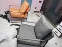 密林北歐單人沙發(fā)椅現(xiàn)代簡約客廳輕奢橙色設(shè)計師網(wǎng)紅單椅極簡休閑椅子 單人-橘色-超纖皮 曬單實拍圖