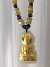 奧齊萊金鑲玉觀(guān)音吊墜黃金項鏈999足金和田玉男士觀(guān)音玉墜金項鏈 國檢鑒定 曬單實(shí)拍圖