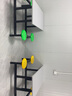 德睿聚 食堂餐桌椅學(xué)校公司員工工地餐桌椅服務(wù)區餐桌連體快餐桌椅組合 圓凳款  防火板（4人位） 曬單實(shí)拍圖