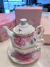 ROYAL ALBERT皇家阿爾伯特進(jìn)口骨瓷杯馬克杯茶具咖啡杯米蘭達可兒友誼系列 壺杯碟三件套 曬單實(shí)拍圖