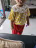 嬰兒衣服短袖T恤卡通夏季男童3歲夏裝1-2兒童寶寶女小童半袖上衣 黃色 110cm 曬單實(shí)拍圖