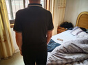 皮爾卡丹桑蠶.絲短袖T恤男中青年翻領半袖上衣夏季薄款冰.絲polo領 黑色 180/XL【建議150-165斤】 曬單實拍圖