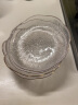 摩登主妇玻璃水果盘客厅家用点心盘高颜值欧式透明甜品碗沙拉盘 6英寸描金花语碗 实拍图