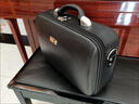 隆興寶皮質(zhì)手提箱商務(wù)公文電腦多功能登機旅行箱大容量PU硬殼收納包斜挎 黑色 小包 (37*24*16cm) 14英寸 曬單實(shí)拍圖