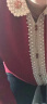 春海棠依人中老年女装春秋装针织宽松大码打底衫羊毛妈妈装翻领上衣中年毛衣 1710酒红色 XXL/120(建议体重130-150斤） 实拍图
