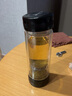 茶之戀新款至臻版茶水分離杯禮品雙層杯子過濾男女式車載隨手玻璃杯 藏藍色 曬單實拍圖