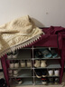 蝸家 鞋柜收納大容量雙排簡(jiǎn)易多層鞋架宿舍家用客廳門(mén)口布鞋櫥鞋架子 酒紅色【長(cháng)90CM】 曬單實(shí)拍圖