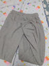 小允星 華夫格運動(dòng)褲女學(xué)生褲子春秋新款休閑褲寬松顯瘦束腳褲加絨衛褲 淺灰 加長(cháng)款 L適合111-120斤  曬單實(shí)拍圖