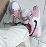 耐克（NIKE）【潮】Air Jordan aj1 Low女鞋板鞋低幫透氣休閑運動(dòng)耐磨籃球鞋 553560-800（北極粉） gs 款 38 曬單實(shí)拍圖
