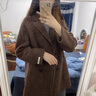 AEMAPE毛呢大衣女2025年春秋冬季時(shí)尚女裝氣質(zhì)簡(jiǎn)約小個(gè)子復古休閑外套女 圖片色 M （建議95-105斤） 曬單實(shí)拍圖