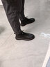【真牛皮+上線(xiàn)】戈耐休閑鞋男生秋冬季加絨保暖棉鞋靴皮鞋男士高幫戶(hù)外防滑運動(dòng)平板鞋商務(wù)百搭潮流男鞋子男 黑色（真牛皮+上線(xiàn)）2022年潮鞋 四季款 44碼(270MM) 曬單實(shí)拍圖