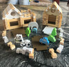 智酷堡（Wisdom cool fort）魯班榫卯積木兒童早教力動(dòng)手拼搭建筑師房子小屋親子DIY玩具 ZKB-榫卯積木1盒（110塊） 曬單實(shí)拍圖