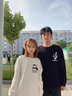 MDlila【兩件】熊貓情侶裝衛衣春秋季2025年新款網(wǎng)紅小眾男女外套裝衣服 白色男款+白色女款 薄款 L 男+女S 曬單實(shí)拍圖