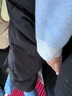 迪士尼寶寶羽絨背帶褲男童羽絨褲兒童褲子女童休閑褲嬰兒冬季保暖褲加厚 黑色調襠部有暗扣 襠部有暗扣 100cm 充絨量32.3g 曬單實(shí)拍圖
