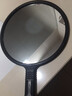 漫汐美容手柄鏡發(fā)廊后背鏡理發(fā)師大號美發(fā)鏡圓形手柄化妝鏡 圓鏡（扁柄款） 曬單實(shí)拍圖