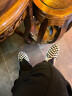 VANS范斯官方 线上专售Asher黑白棋盘格夏日帆布鞋 黑色黑白棋盘格(女款) 34.5 实拍图