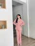 芬之伴睡衣女2024年新款春秋純棉長袖中年媽媽可外穿全棉女士大碼家居服 1715粉色 L（100-120斤穿） 曬單實拍圖