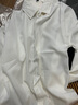 佐優(yōu)品秋冬季襯衫男長(cháng)袖韓版潮流白襯衣寬松休閑垂感百搭冰絲打底襯衣 黑色+白色 L 曬單實(shí)拍圖