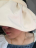 蕉下（beneunder）防晒帽遮阳帽女帽子太阳帽大帽檐防紫外线空顶帽纭际贝壳帽浅米色 实拍图